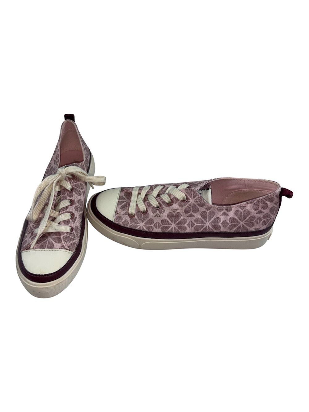 Kate Spade Pink & Cream Sneakers Women 8.5